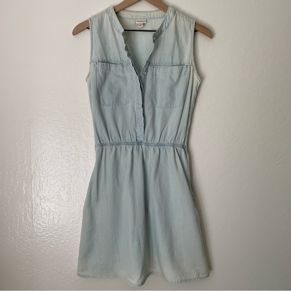 Merona Sleeveless Chambray Shirt Dress - Size XS
